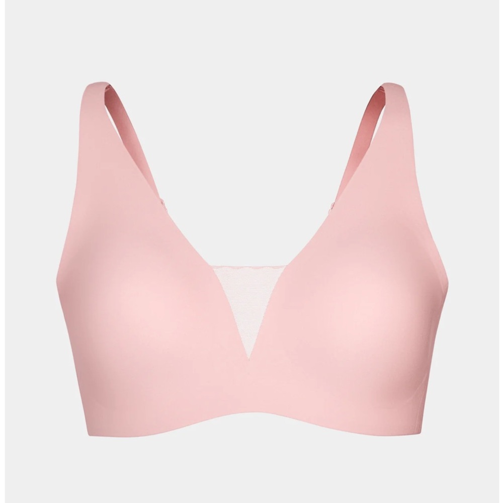 Knix Shadow Mesh TShirt Bra in Rose Water Pink Size S+ (32D-DDD)